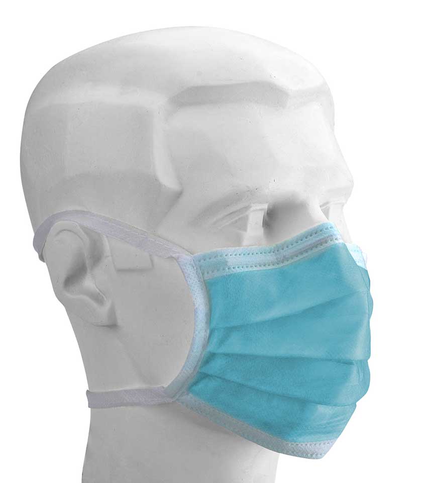 Disposable surgical mask Type IIR sterile with tie bands
