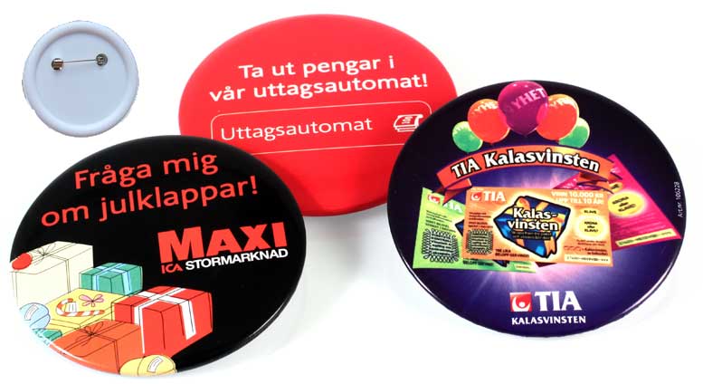 Campaign buttons (75 mm Ø)