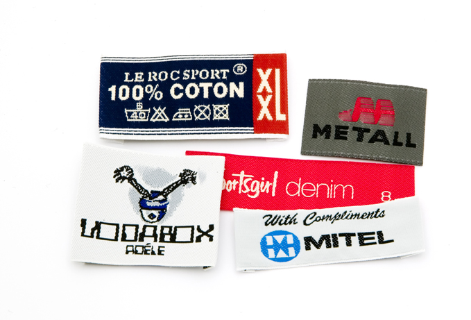 Woven labels in High definition (70 mm)