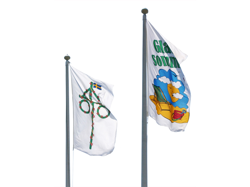 Digitaltryckt flagga (150 x 400 cm)